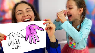 ПЯТЮНЯ ЧЕЛЛЕНДЖ - Угадай рисунок по ладони - ПЯТЮНЯ #2 ЧЕЛЛЕНДЖ Отгадай Рисунок по ЛАДОНИ / Вики Шоу